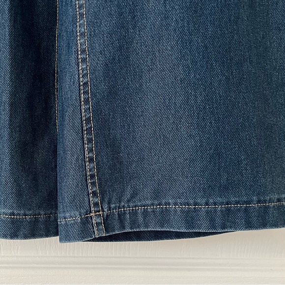 NWOT-H&M Girls' Wide-Leg Pull-On Jeans in Blue Size:9-10 - Picture 5 of 9